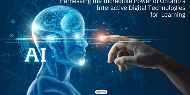"A blue profile of a head appears to the left of the screen. The image is a hologram or projection. To the right, a hand reaches out to touch the head's nose with the tip of a finger."